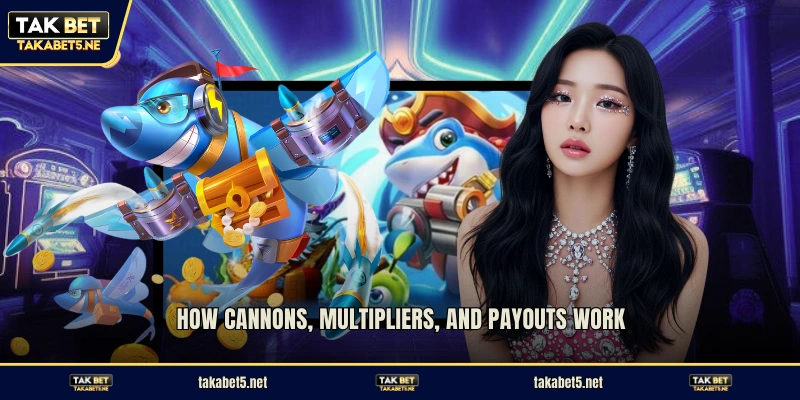 How cannons, multipliers, and payouts work