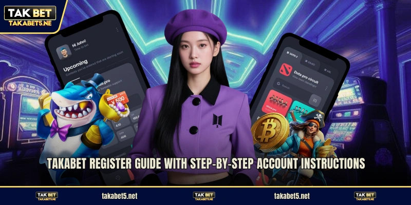 TAKABET register guide with step-by-step account instructions
