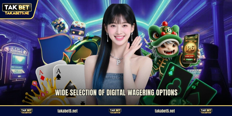 Wide selection of digital wagering options