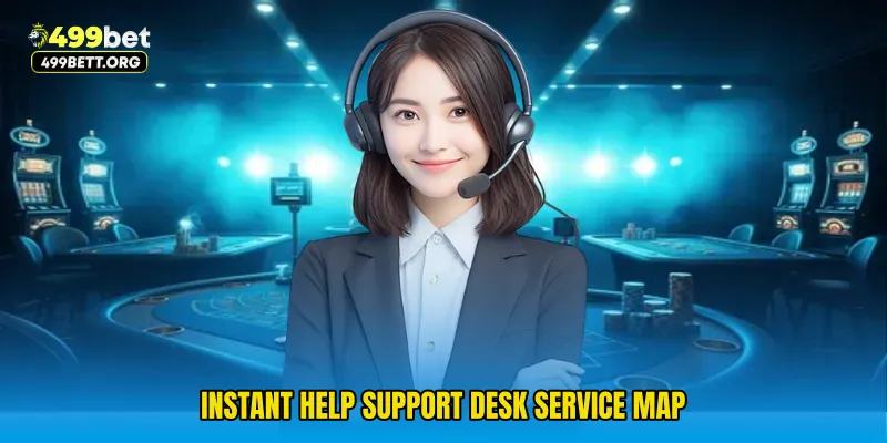 Instant Help Support Desk service map